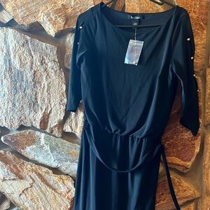 NWT White House black market dress with gold button detail on sleeve